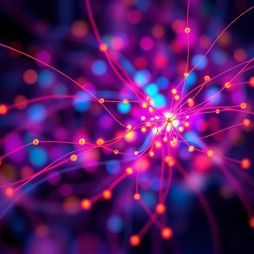 AI Course Thumbnail: A neural network visualization