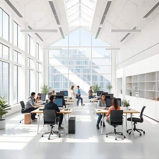 Interior of NovaTech Academy's collaborative project space