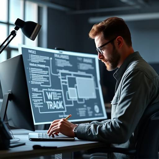 UX/UI Design Course Thumbnail: A designer working on a wireframe